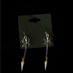 Handmade Spikey Spider Earrings
